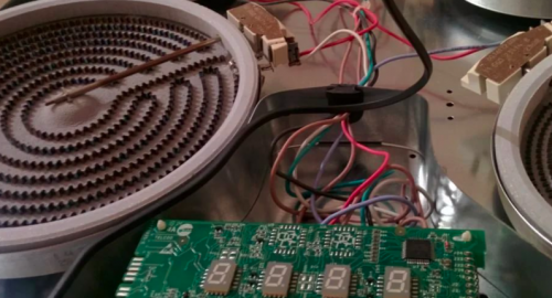 Ремонт стеклокерамической варочной панели. Гатчина